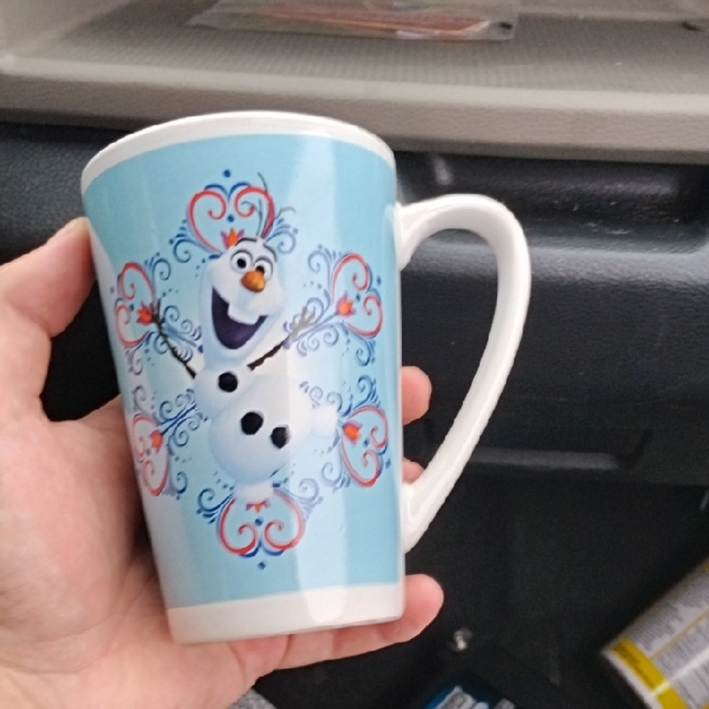Disney Olaf Blue and White Ceramic Mug